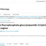 Rheology of Fluorophosphate Glass/Polyamide 12 Hybrids in the Low Concentration Regime. 