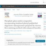 Phosphate glass matrix composites incorporating trisilanol phenyl polyhedral oligomeric silsesquioxane prepared by viscous flow sintering method with enhanced benefits.